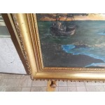 Картина масло на платно Испания с барокова рамка - 3590